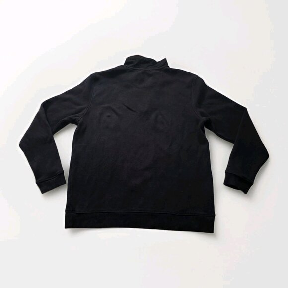 Tommy Bahama Polo Sweater Mens M Black LS 1/4 Zip Mock Neck Marlin Embroidery - Picture 2 of 15